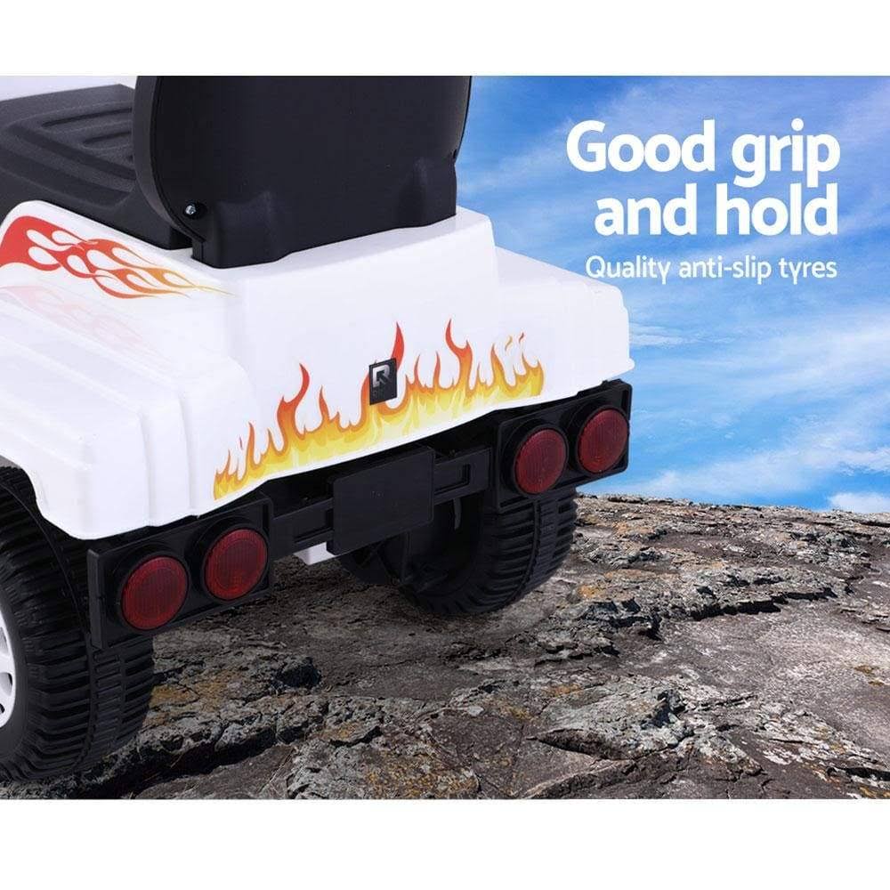 White Ride On Battery Toy Car G5467