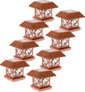 8 Pack Brushed Copper Solar Post Cap Light for 4x4 Wood Posts J858876