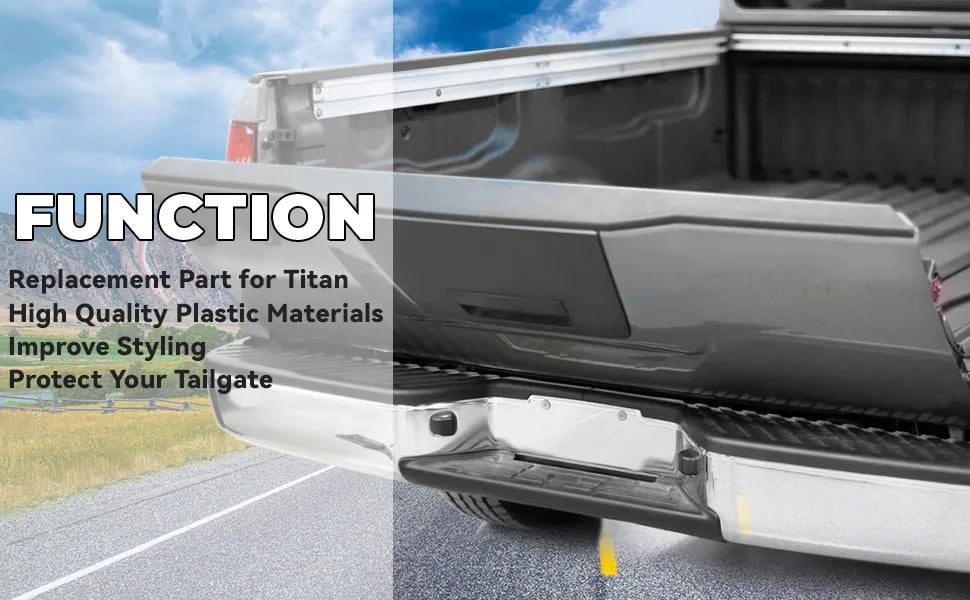 Tailgate Cover Cap Top Protector ABS Plastic 63.66" Length I8808