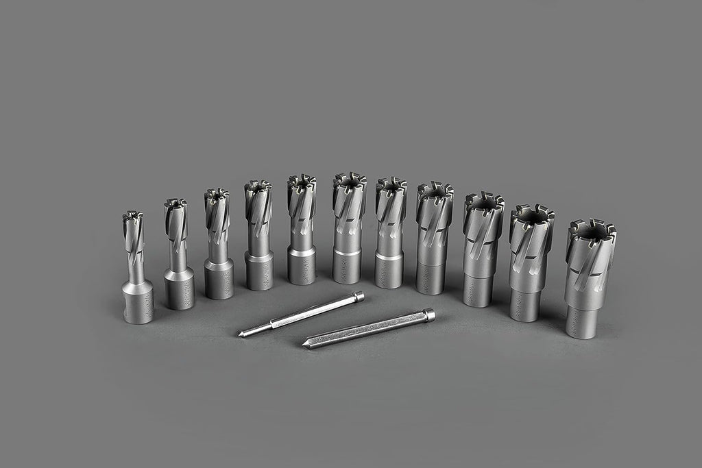 13 pcs Carbide TCT Annular Cutter Set with 2 Pilot Pins U155322