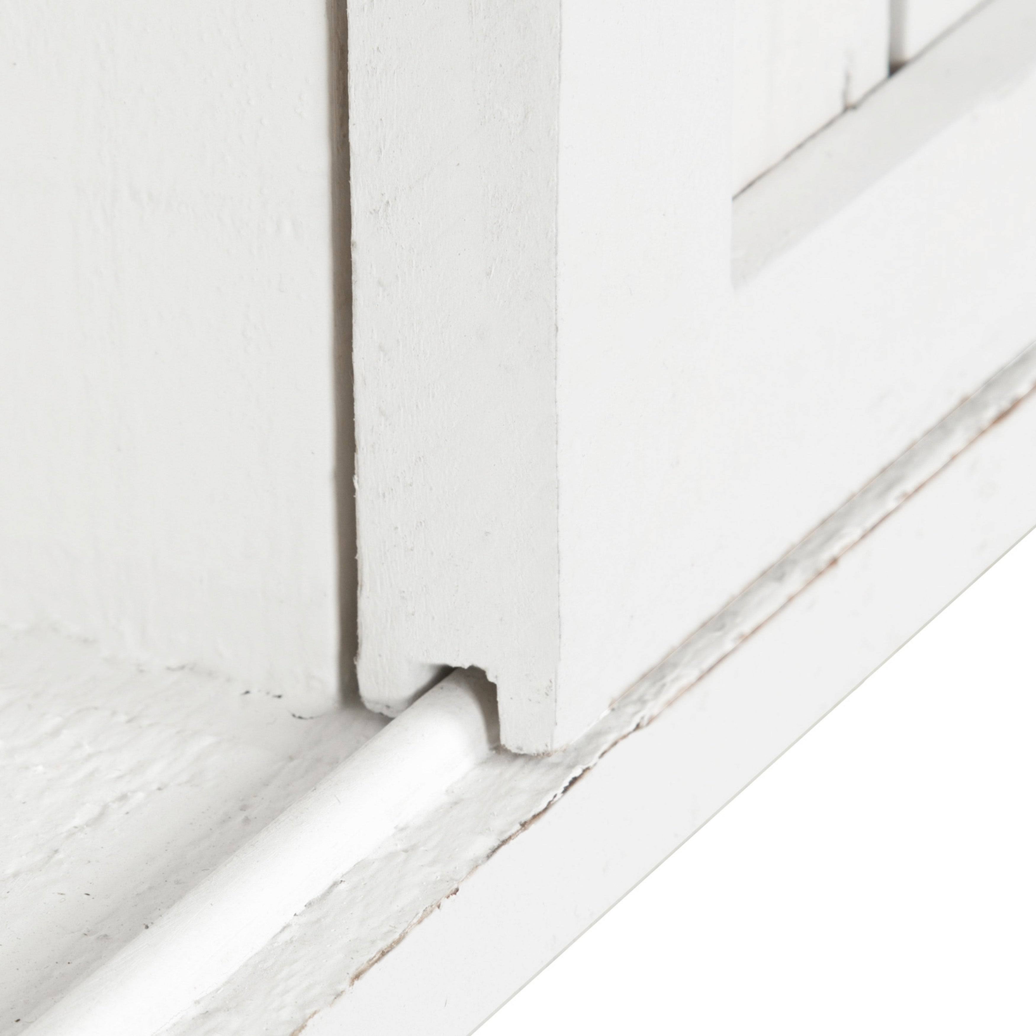 White Decorative Farmhouse Cabinet Wall Organizer with Sliding Barn Door and 3 Knobs W14358