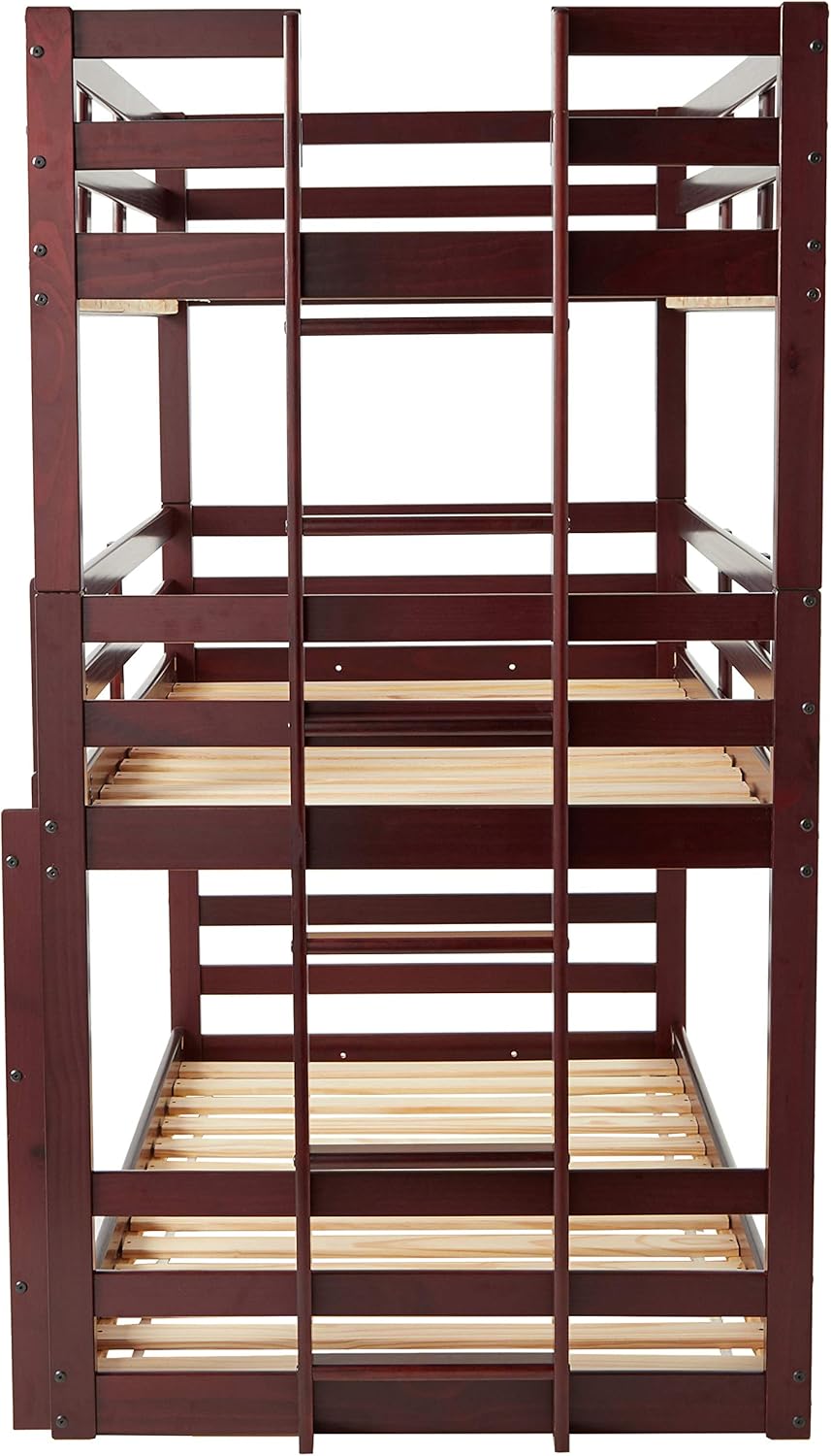Dark Cappuccino Kids Triple Bunk Bed R3987