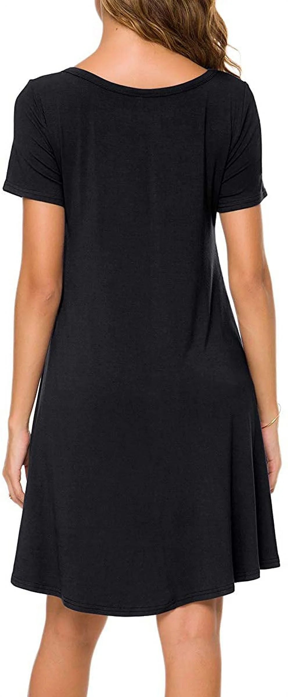 Women's Summer Casual T-shirt Dress Short Sleeve Boho Beach Dress O24393