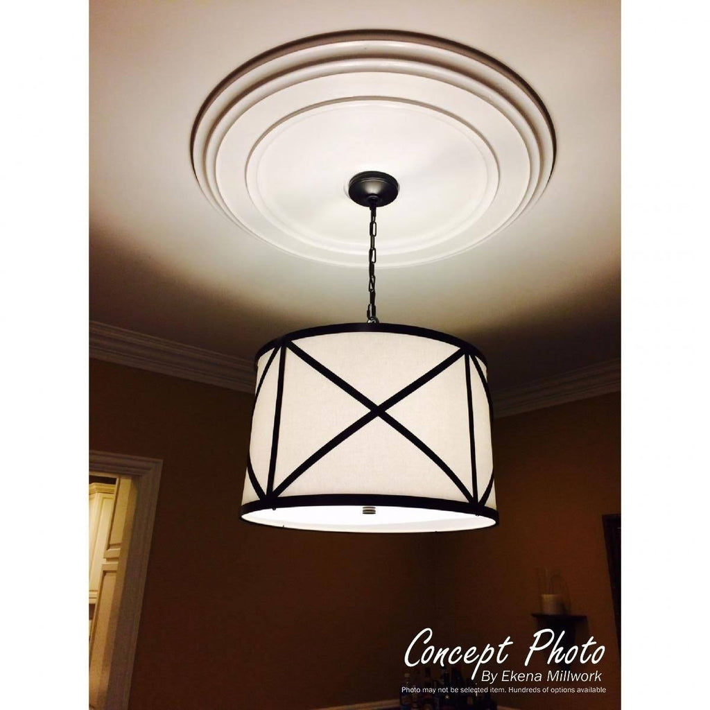 Granada Ceiling Medallion, Hand-Painted Rubbed Bronze D81951