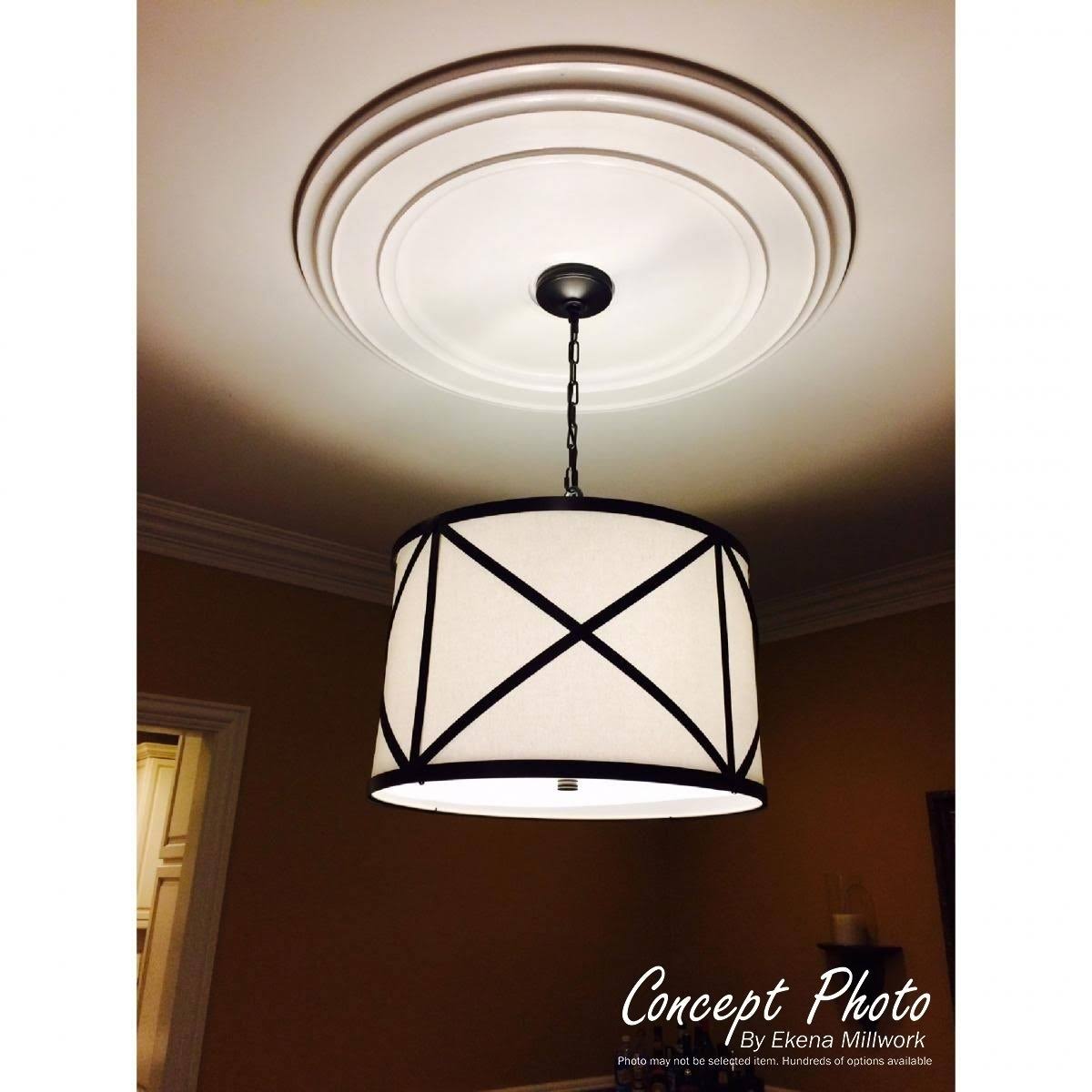 Granada Ceiling Medallion, Hand-Painted Rubbed Bronze D81951