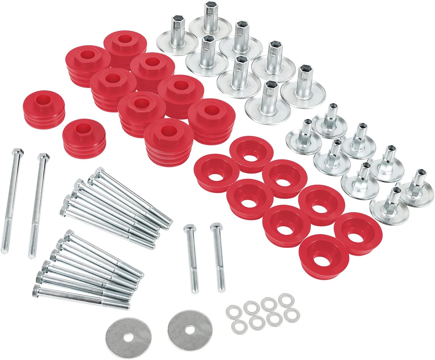 Body Mount Bushing Kit Polyurethane Cab Mounts with Steel Sleeves and Hardware B15163