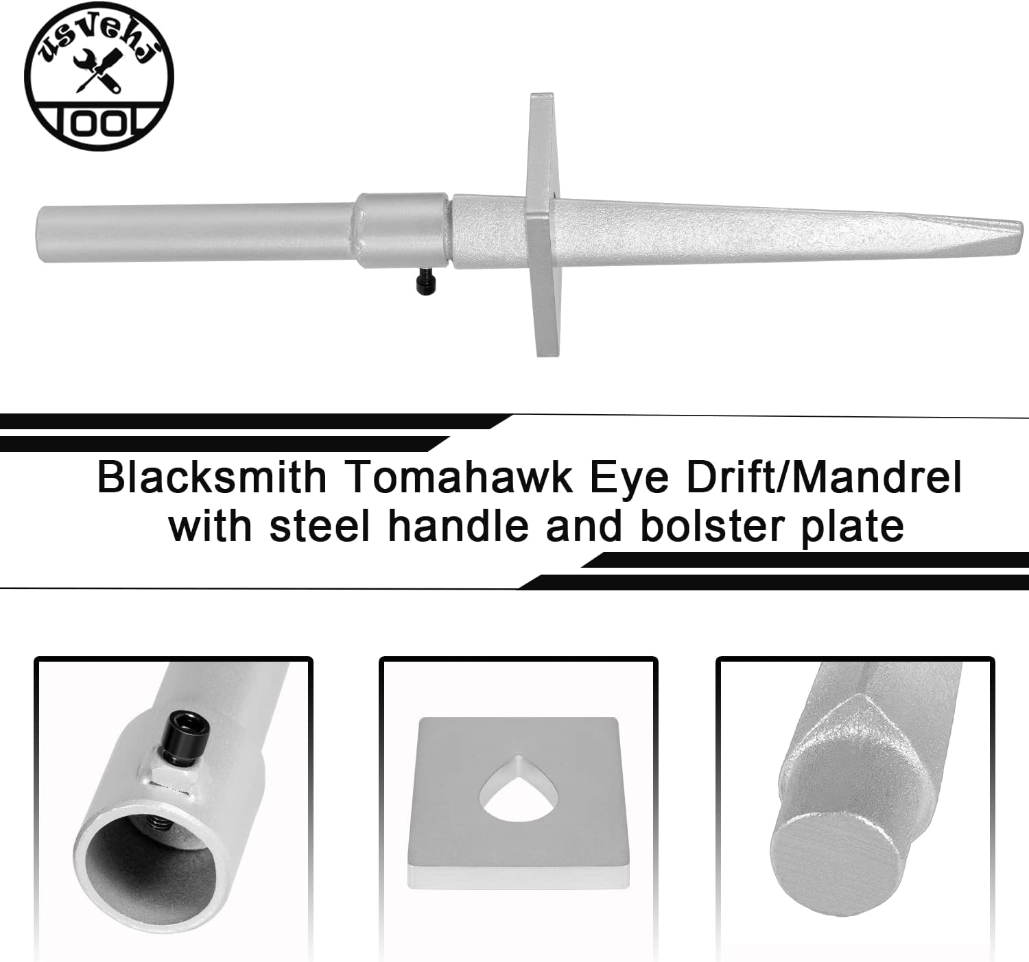 Tomahawk Eye Drift/Mandrel with Steel Handle and Bolster Plate, Pack of 2 E852762