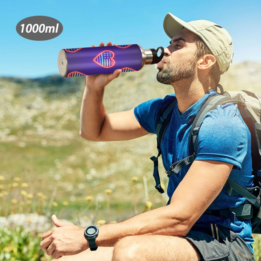 Stainless Steel Insulated Water Bottle with Straw Lid X71370