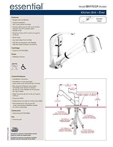 Polished Chrome Kitchen Sink Faucet with Pull-Out Spout N189783