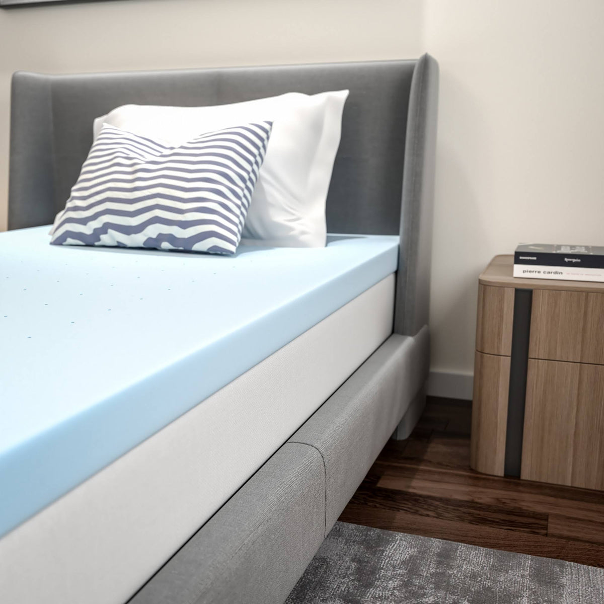 3 inch Cool Gel Memory Foam Mattress Topper Twin P694396