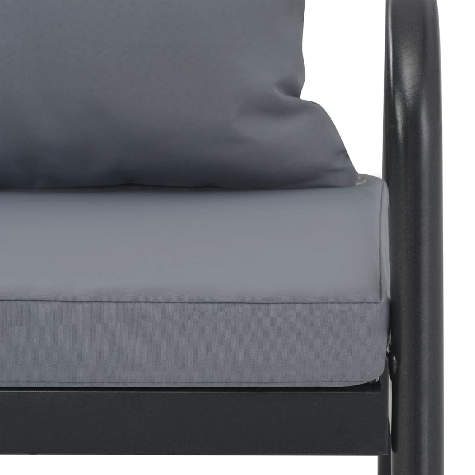 Gray 2 Seater Patio Sofa with Cushions M69282