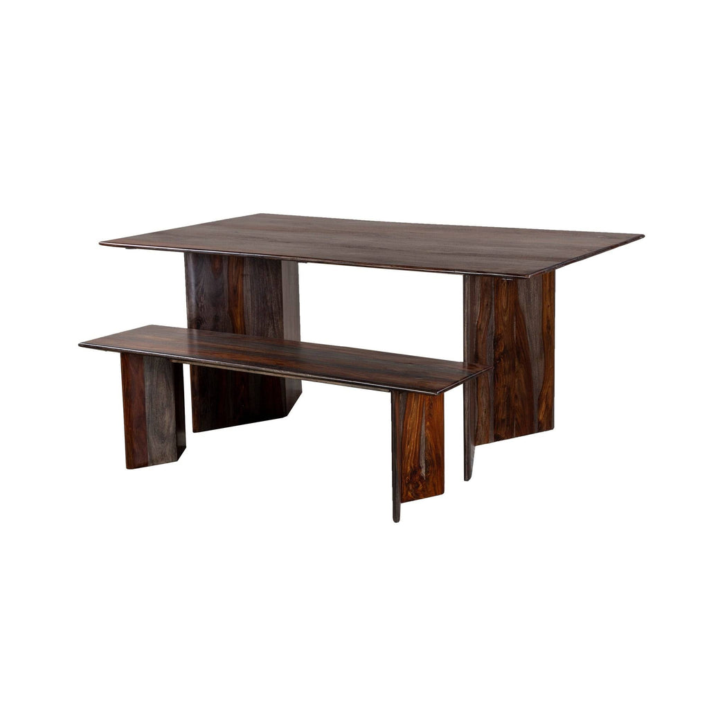 Solid Sheesham Wood Dining Bench W106099