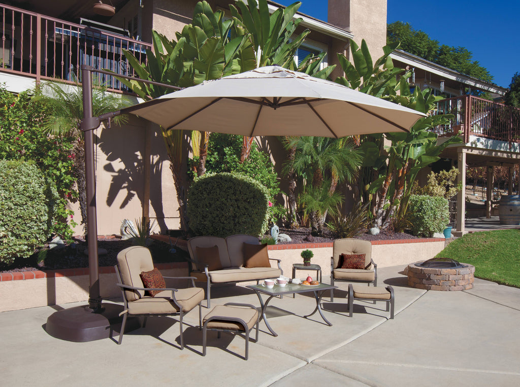 11.5 ft. Octagon Cantilever Umbrella Really Red U868997