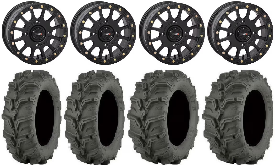 Black 14" Wheels 27" Mud Lite XTR Tires L99902