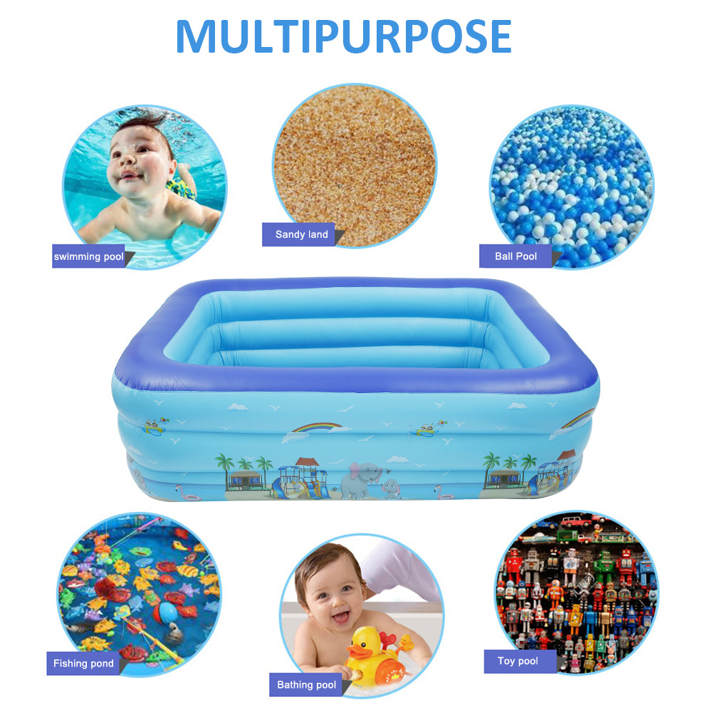 Inflatable Swimming Pool for Kids Adults Family L87712