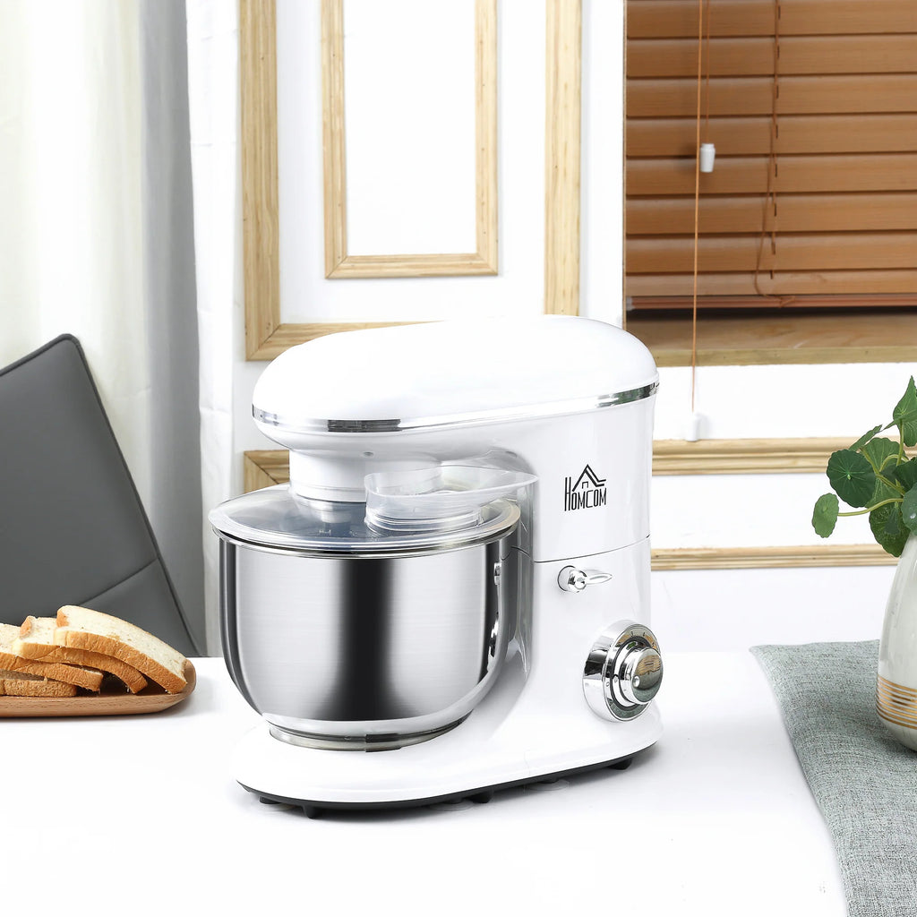600W Tilt Head Stand Mixer with 6 Qt Stainless Steel Bowl D96114