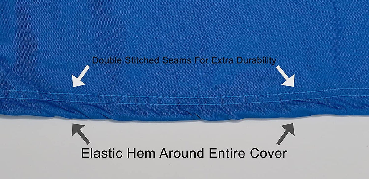 Blue/Black Weatherproof Jet Ski Cover with Trailer Straps & Storage Bag D5952