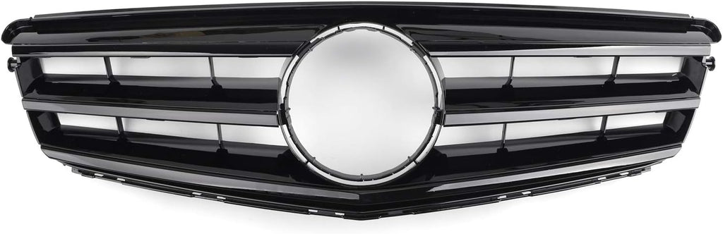Car Front Grille with LED Emblem Black Y9620