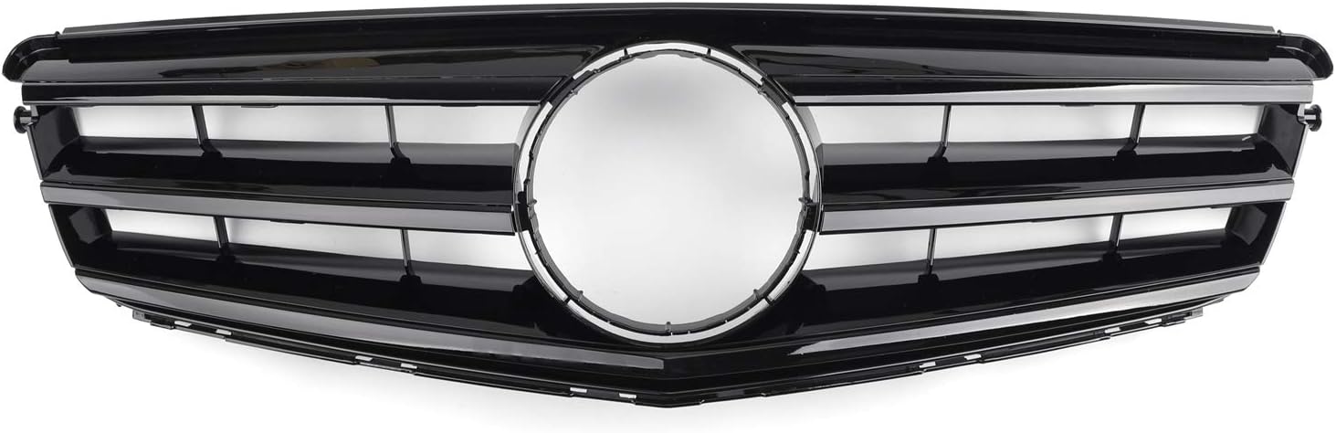 Car Front Grille with LED Emblem Black Y9620