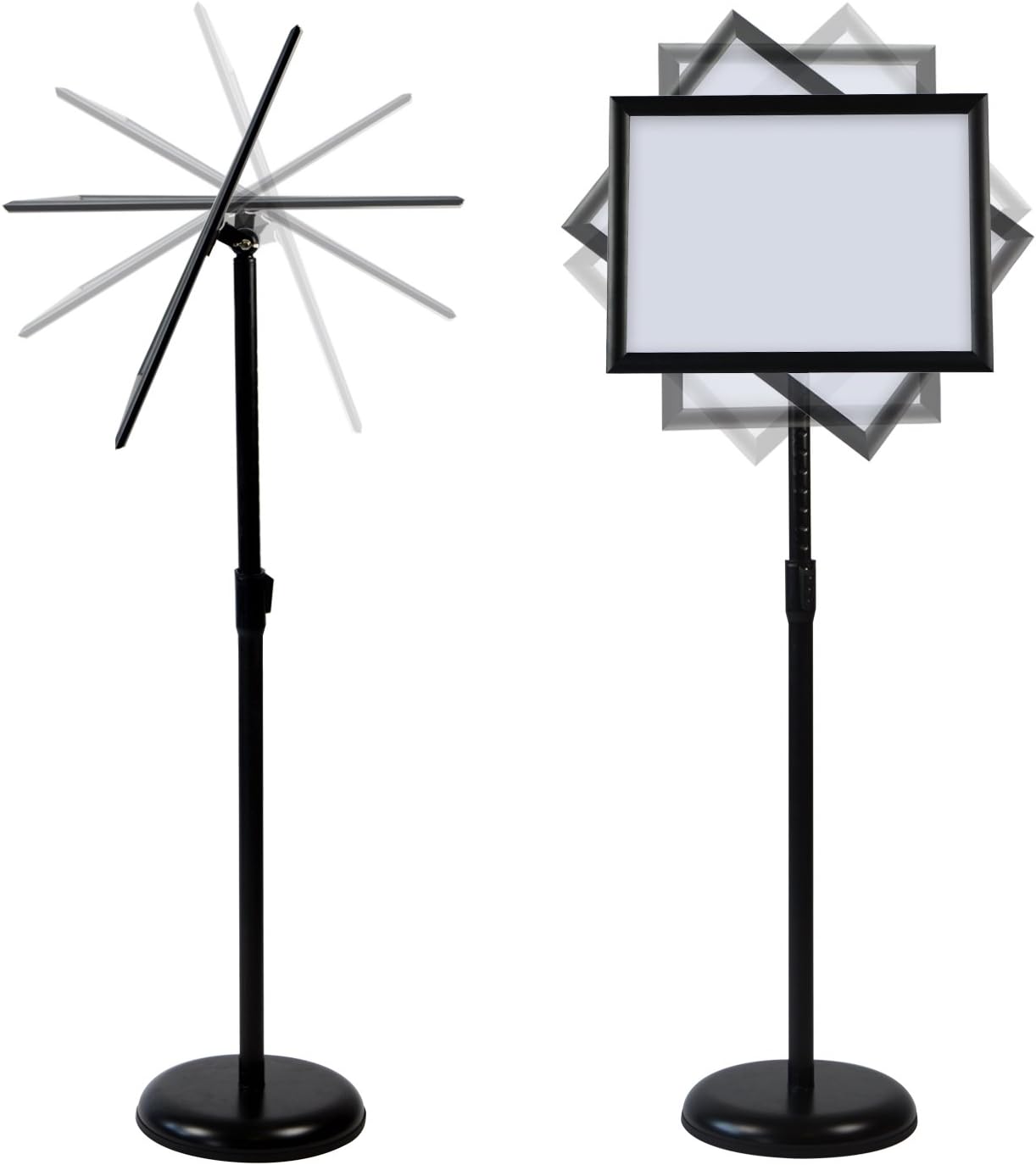Black Aluminum Snap Open Frame Sign Poster Stand V1286