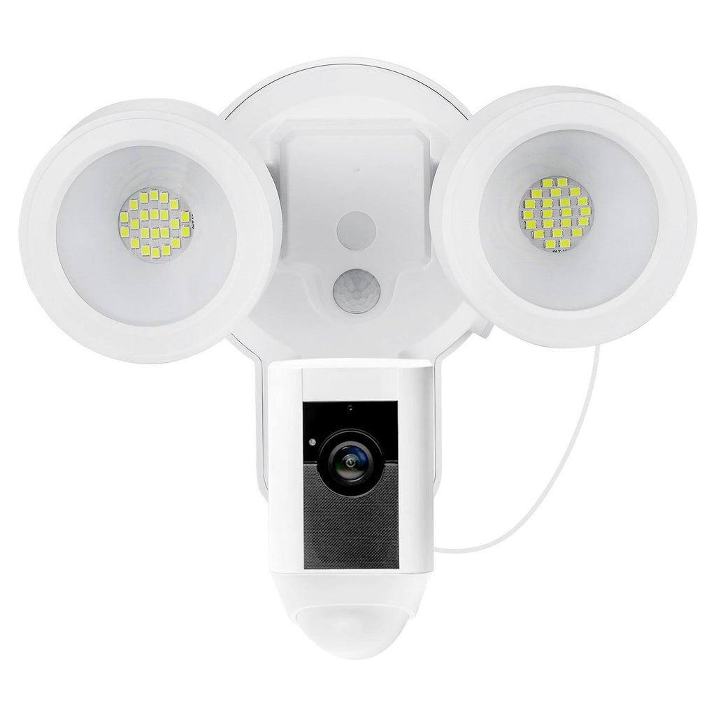 3-in-1 Floodlight, Charger and Mount for Ring Stick Up Cam and Spotlight Cam Battery (Black) V1970