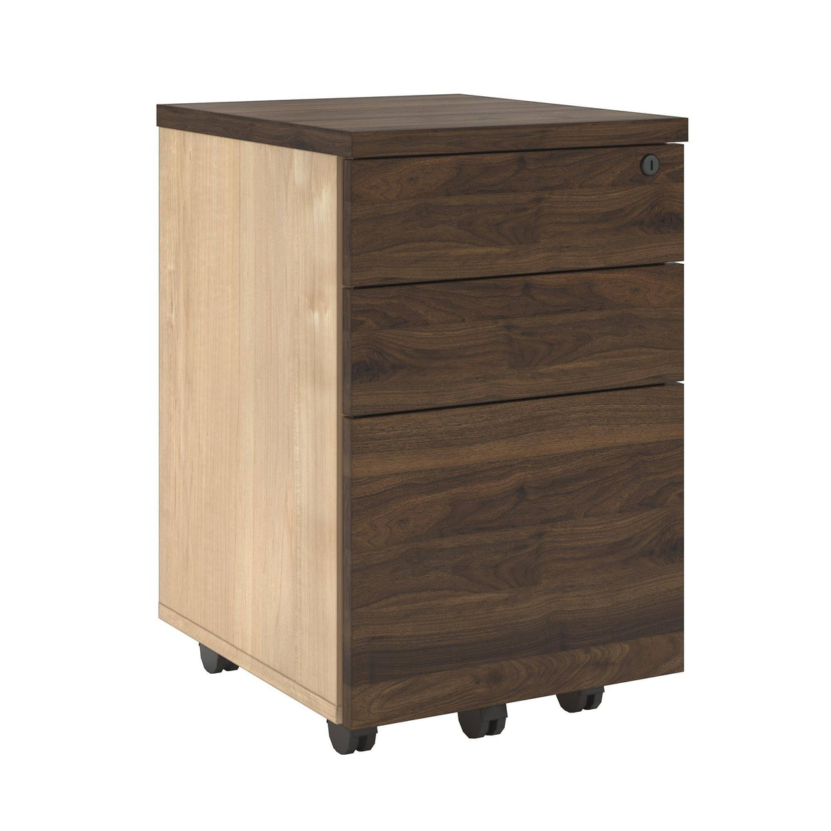 Walnut Mobile File Cabinet F971
