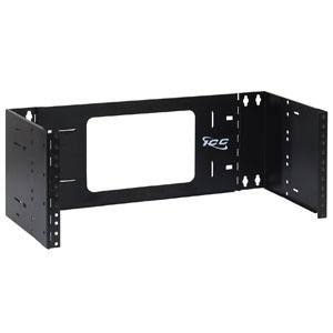 EZ-Fold Mounting Bracket for Network Equipment, 30 lb Load Capacity, Steel, Black N9745