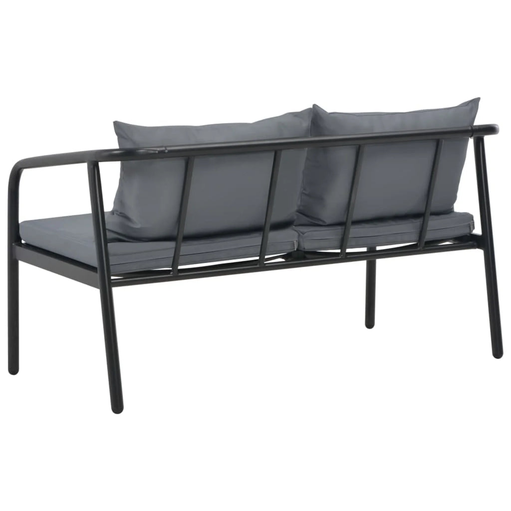 Gray 2 Seater Patio Sofa with Cushions M69282