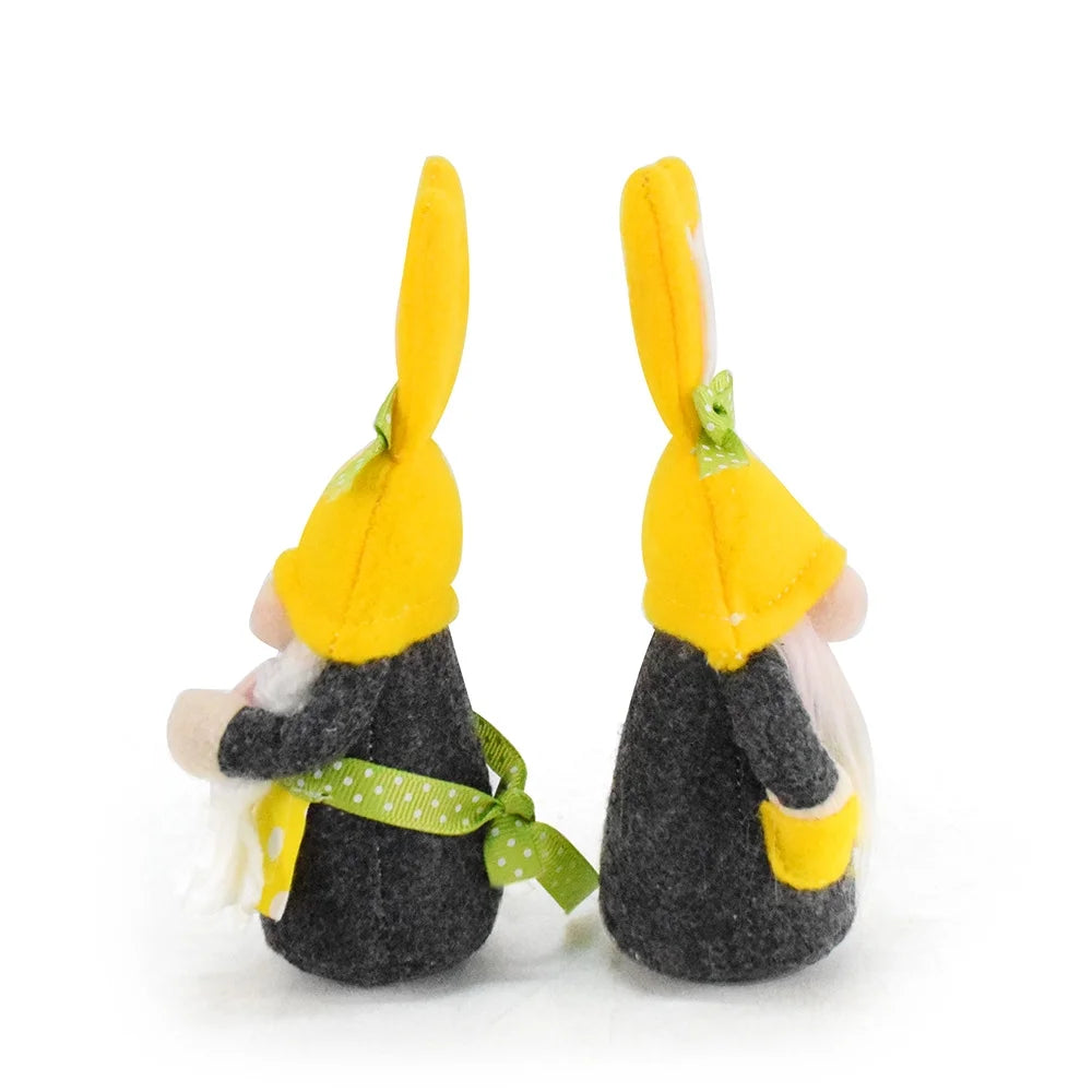 2 Pack Handmade Plush Gnome Decor J4443