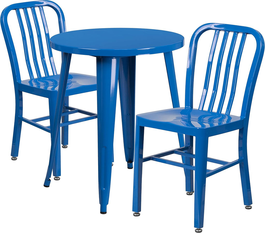 Green Metal Indoor-Outdoor Table Set with 2 Chairs S873463