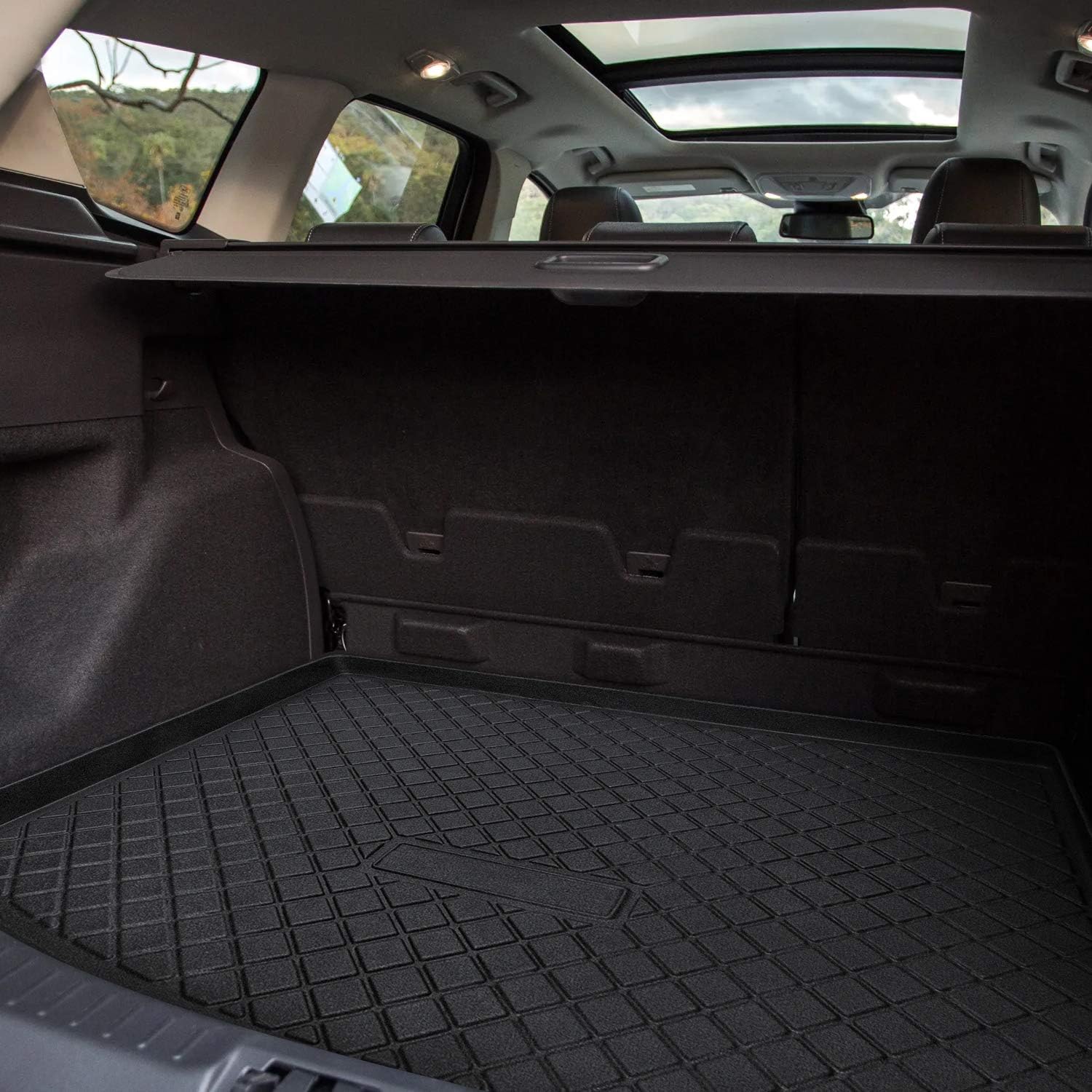 Black Heavy Duty Waterproof Trunk Cargo Liner Mat P3013