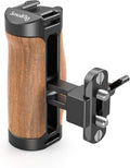 Wooden Mini NATO Handle Side Handgrip with NATO Clamp and Quick Release NATO Rail for Camera Cage F576