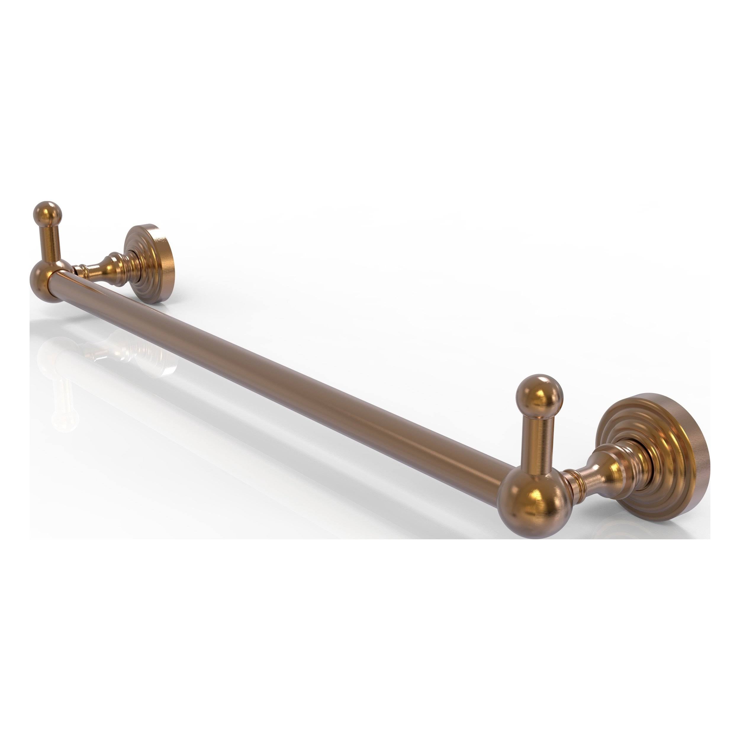 18-inch Towel Bar with Integrated Hooks - Brushed Bronze X26586