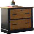 Aged Ebony Lateral File Cabinet S71109