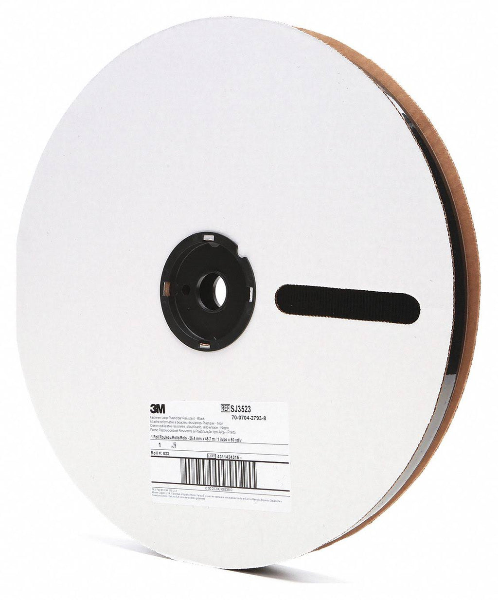 Black 1 in x 50 yd Loop Fastener M9799