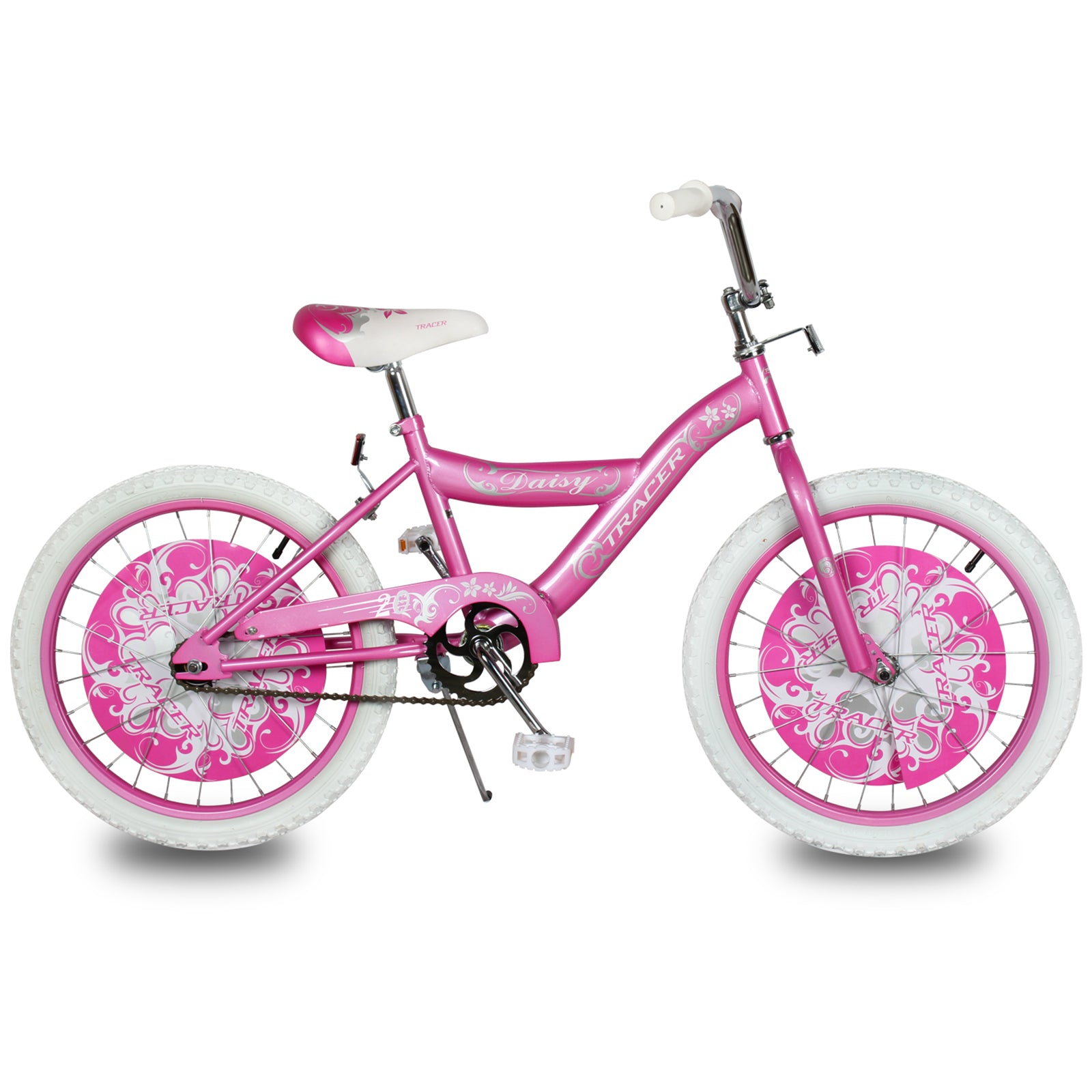 Pink 20 Inch Kids BMX Bike with Kickstand S6690