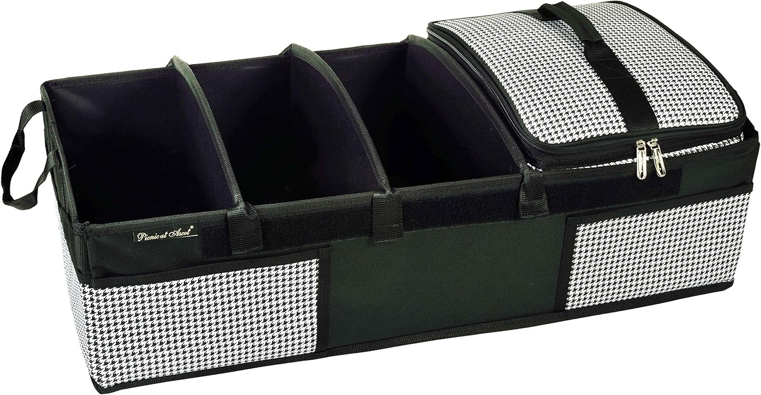 Heavy Duty Rigid Base Trunk Organizer with 28 Can Capacity Leak Proof Cooler H693277
