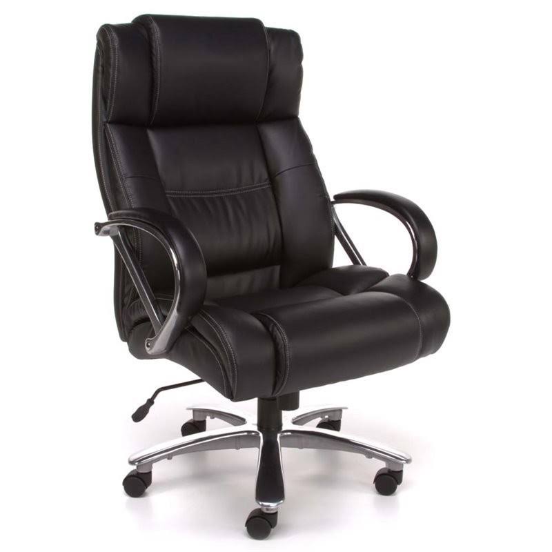 Leather Swivel Office Chair in Black H76311