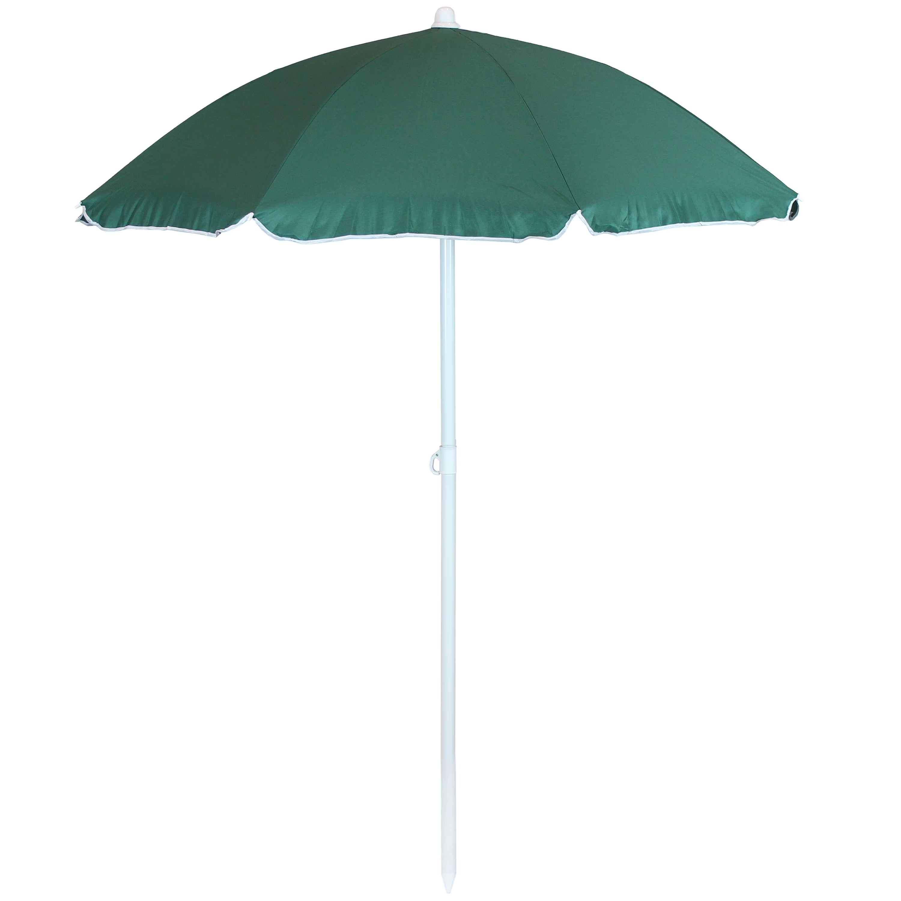 Sage Green Steel Beach Umbrella with Tilt Function C1932