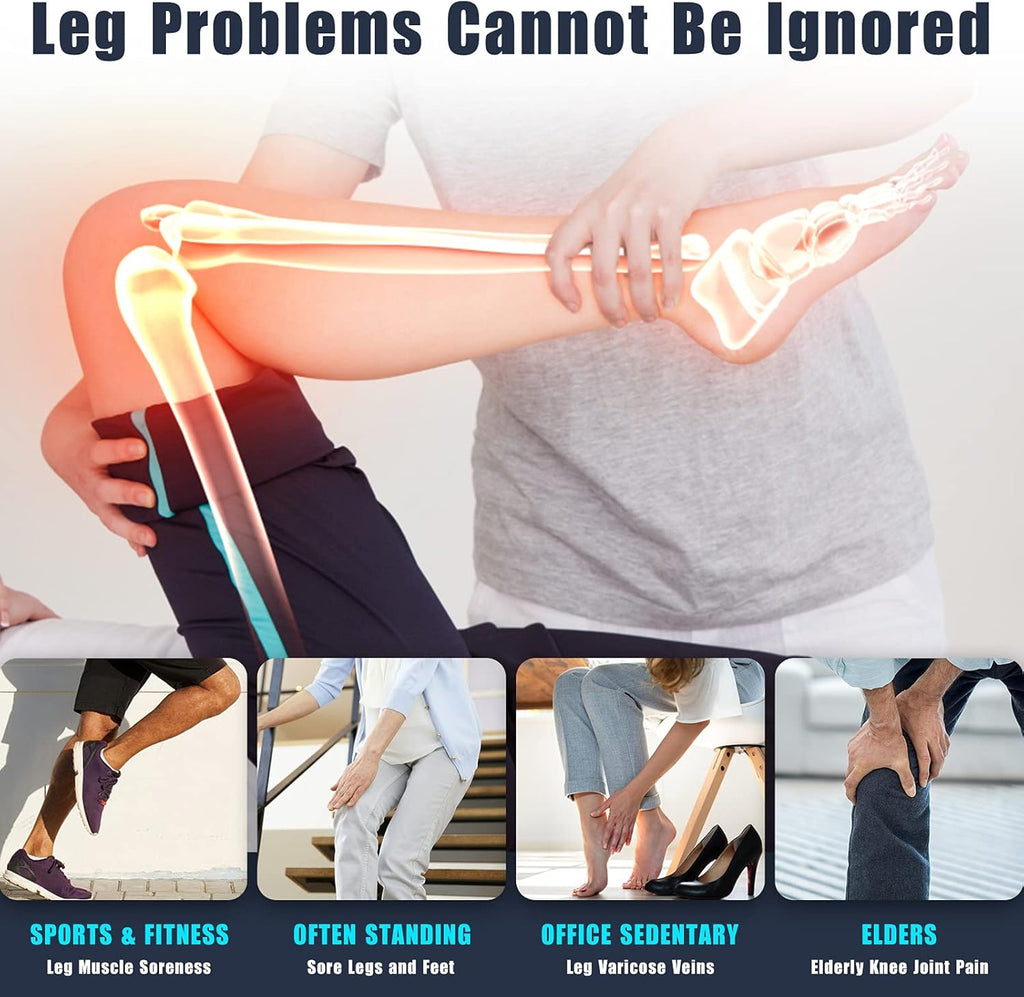 Leg Massager with Air Compression, 4 Intensities & 4 Modes J11556