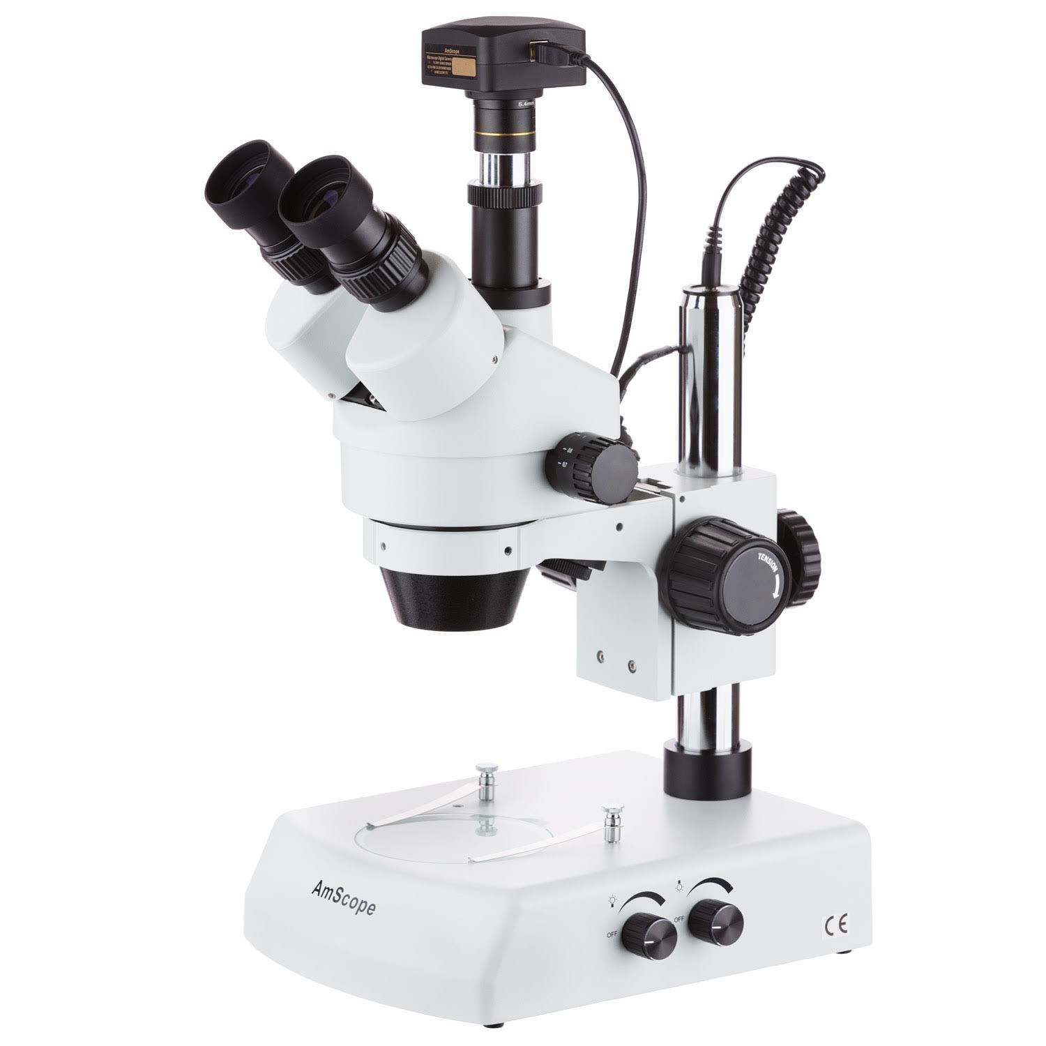 3.5X-45X LED Trinocular Zoom Stereo Microscope with 10MP USB3 Camera A157