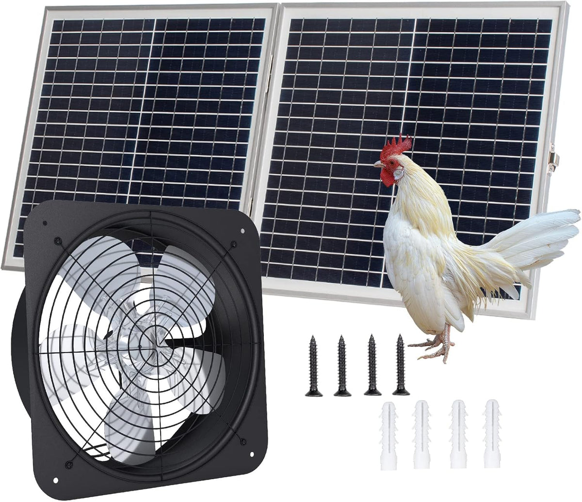 Solar Powered 50-Watt Roof Ventilation Fan Kit R576