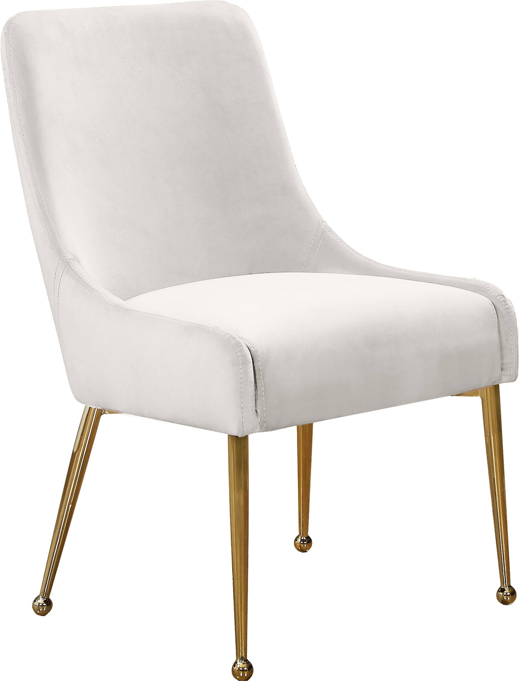 Cream Velvet Dining Chair Set of 2 K398117