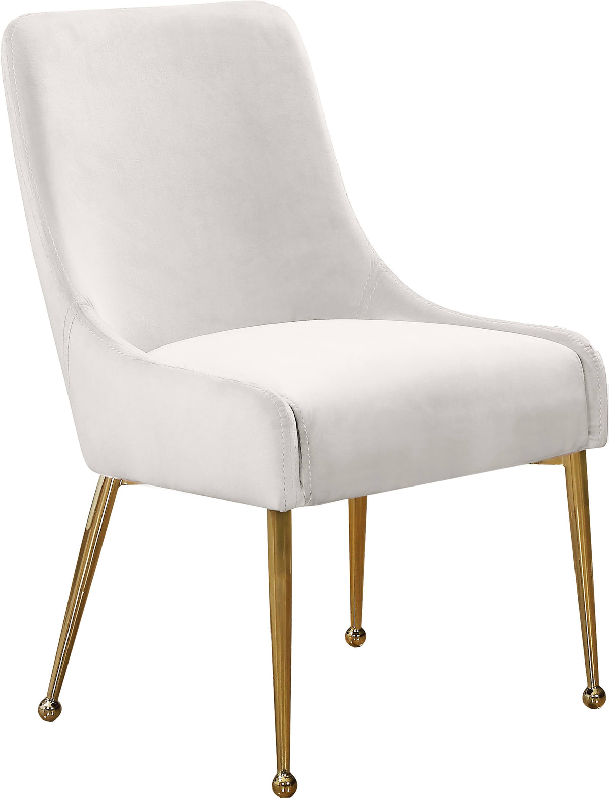 Cream Velvet Dining Chair Set of 2 K398117
