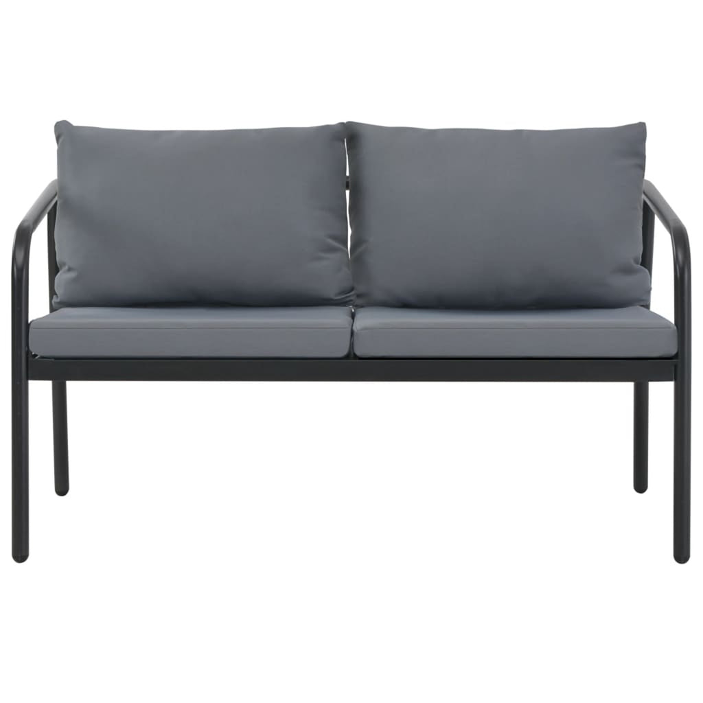 Gray 2 Seater Patio Sofa with Cushions M69282