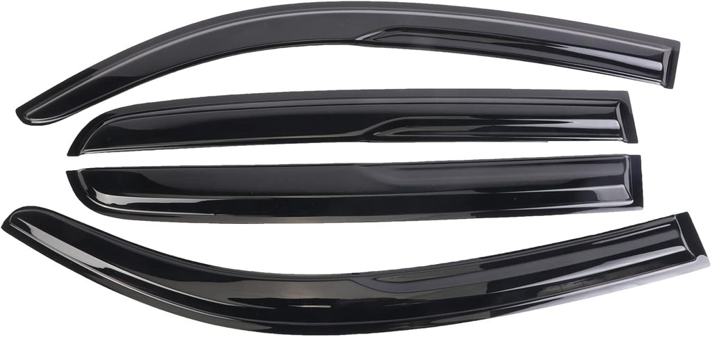 Smoke Window Deflectors Sun Rain Guard Vent Shade for Tacoma Double Cab D6515