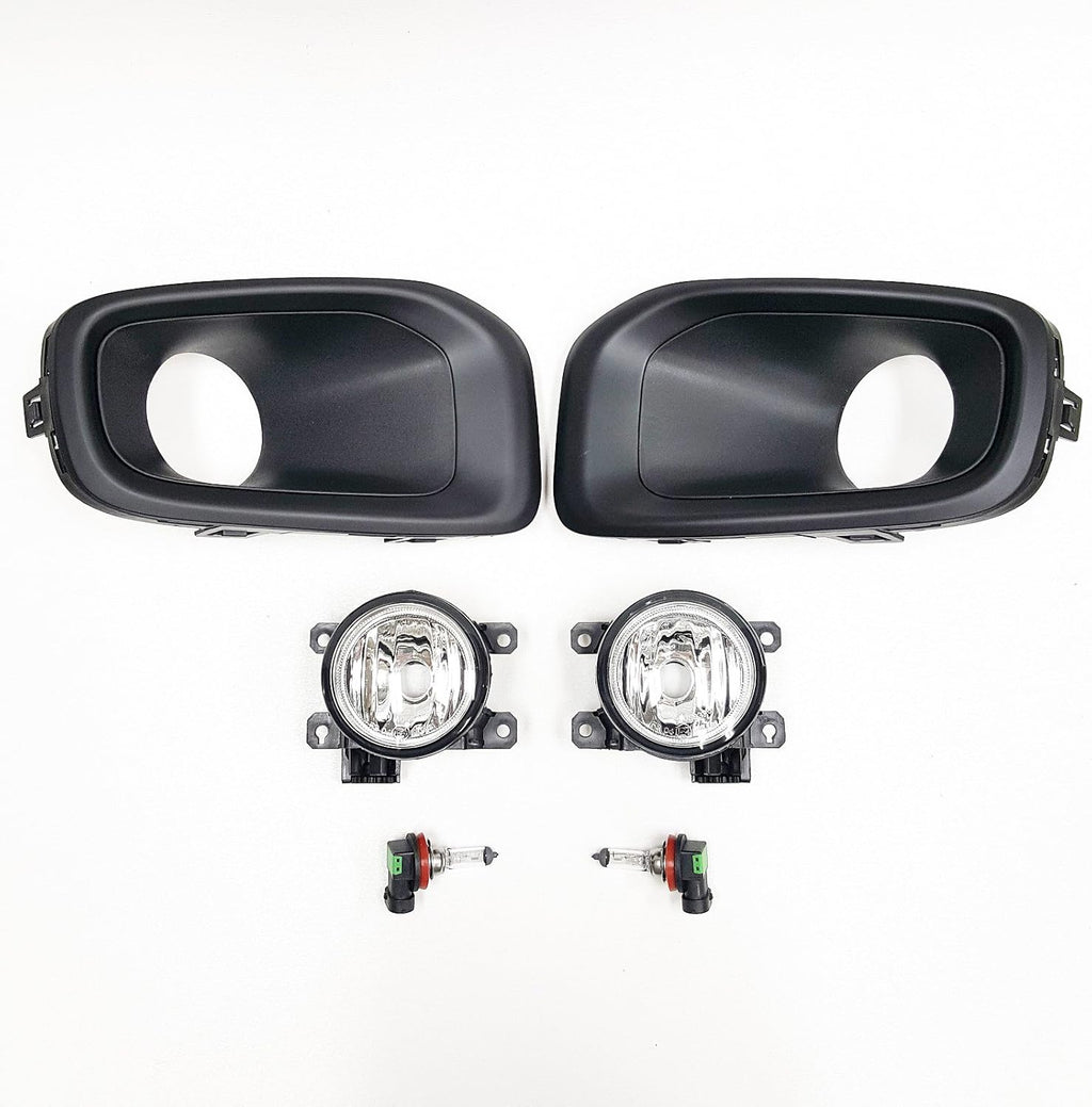 Clear Lens Fog Light Kit with Black Bezel Bulbs T346600