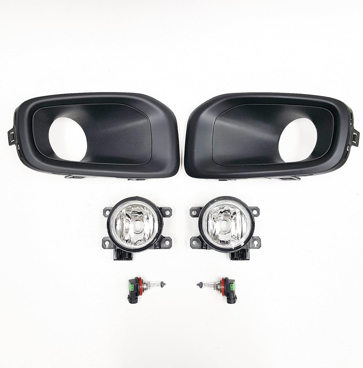 Clear Lens Fog Light Kit with Black Bezel Bulbs T346600