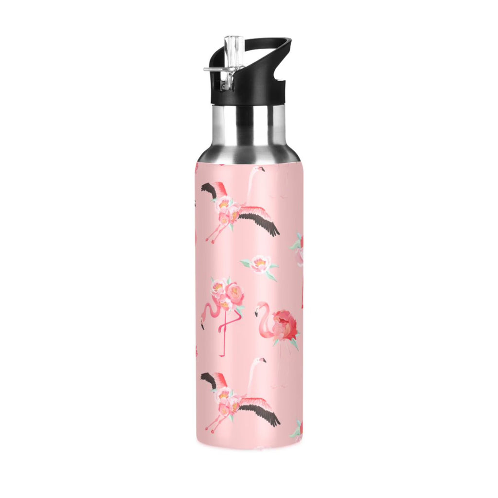 Pink Insulated Stainless Steel Water Bottle with Straw Lid 20 oz M677629