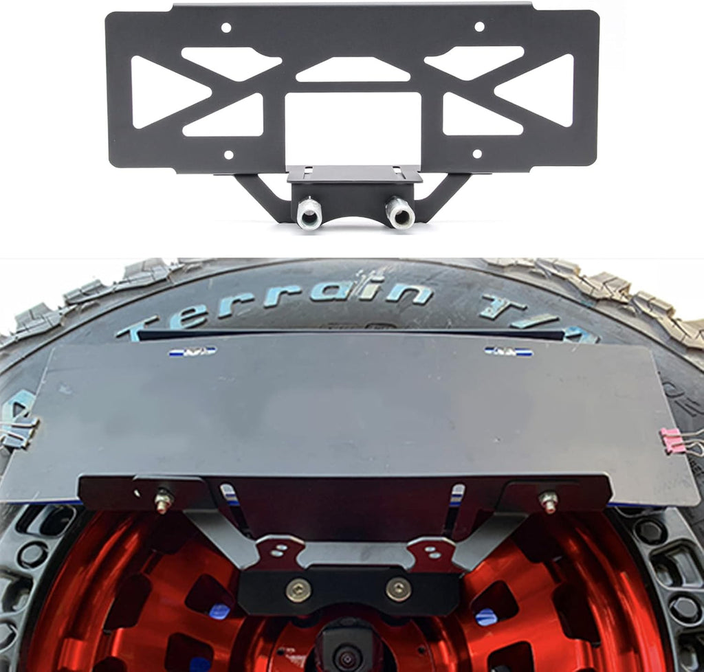 Rear Spare Tire Mount License Plate Relocation Bracket with 3rd Brake Light Mounting Bracket Kit H7303